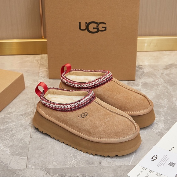 UGG Shoes - Ugg Chestnut Tazz Tasman Platform Slippers